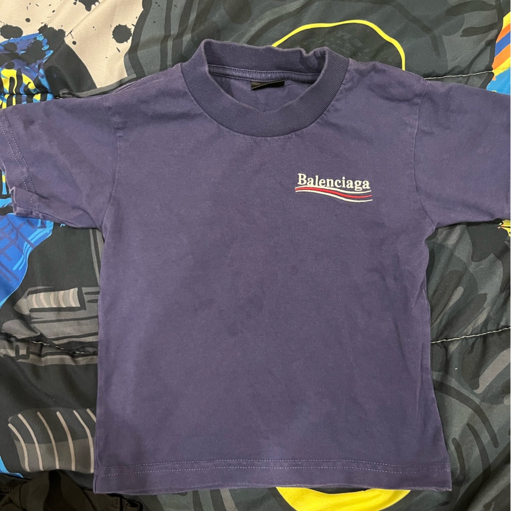 Balenciaga Kids Tee in Deep Purple